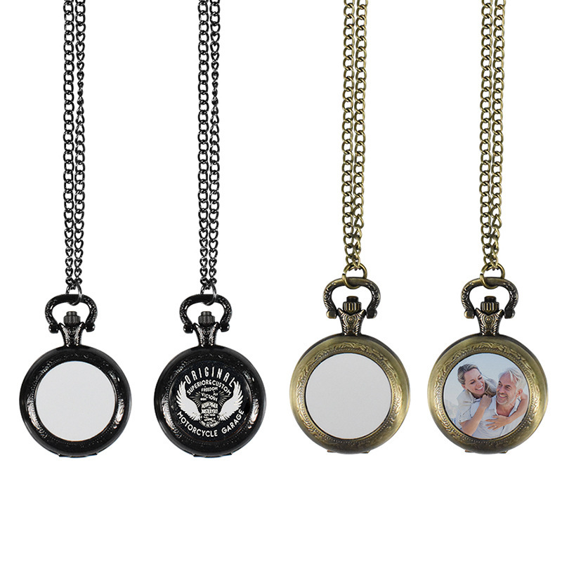 Men Accessories Necklace - Custom Vintage Metal Pocket Watch Pendant