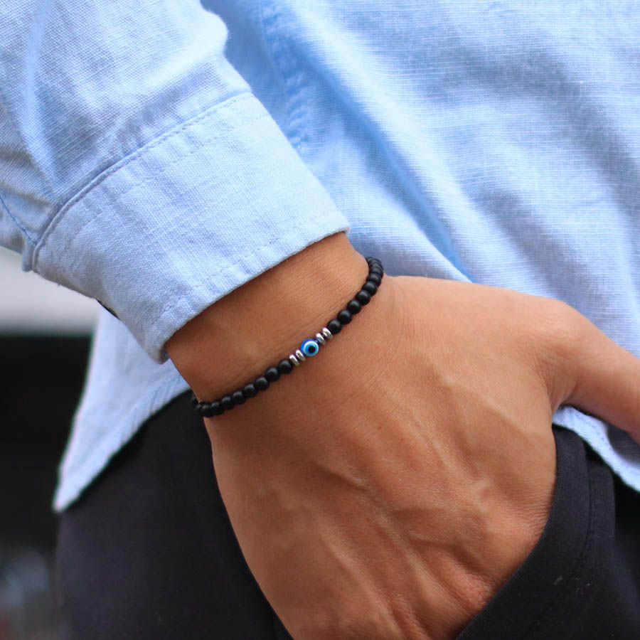 Men Accessories Evil Eye - Classic Beaded Bracelet Men Apparel Accessories