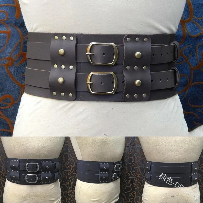 Men'S Viking Accessories - Steampunk Men Vintage Wide Belt Rome