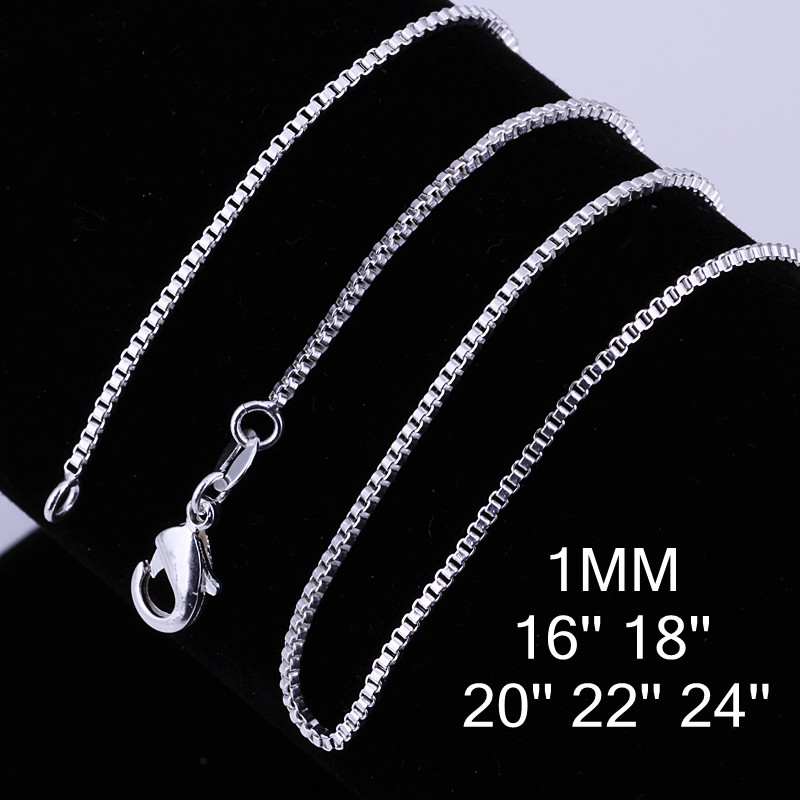 Men Accessories Gift Box - 10 Chiếc 16-24Inch Nữ Bạc 925