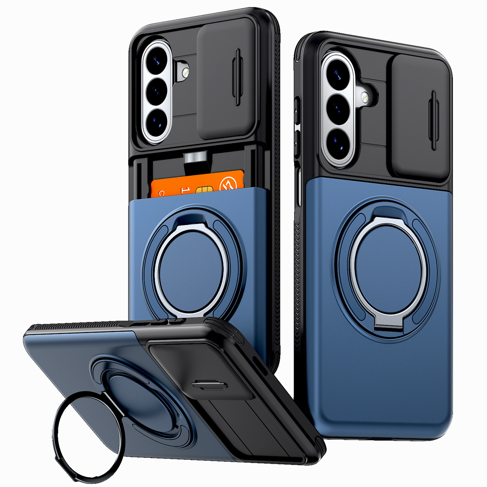 Phone Wallet Combo - Armor Magnetic Case For Samsung Galaxy
