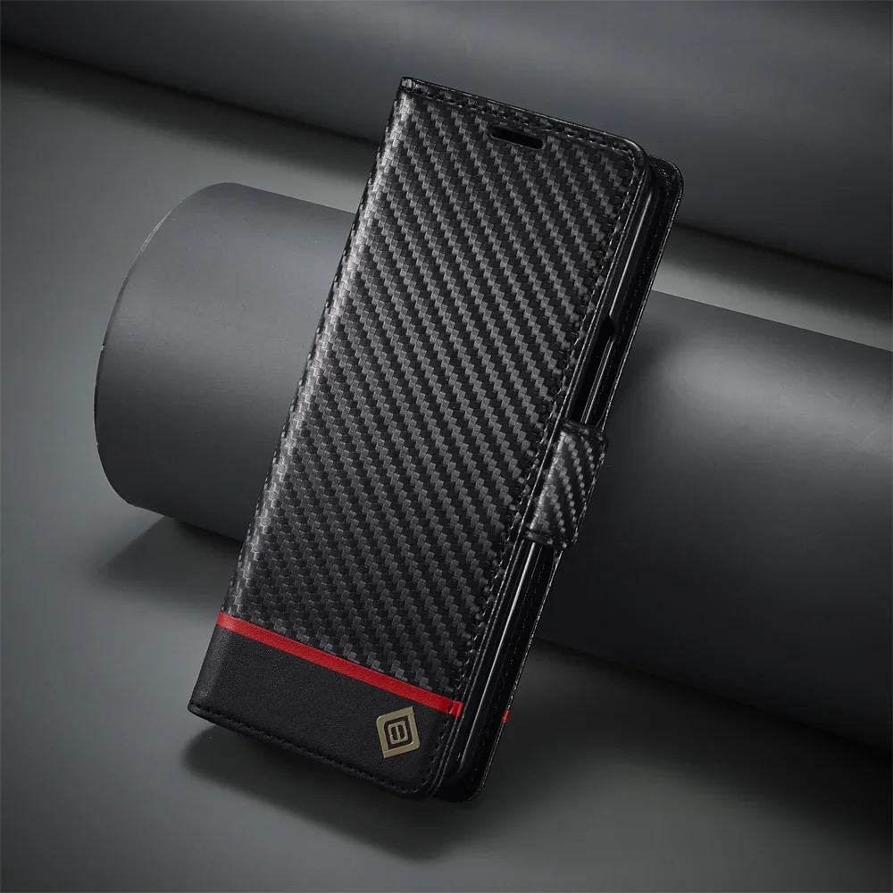 Luxury Carbon Fiber PU Leather - đánh giá và giá Phone Wallet Combo