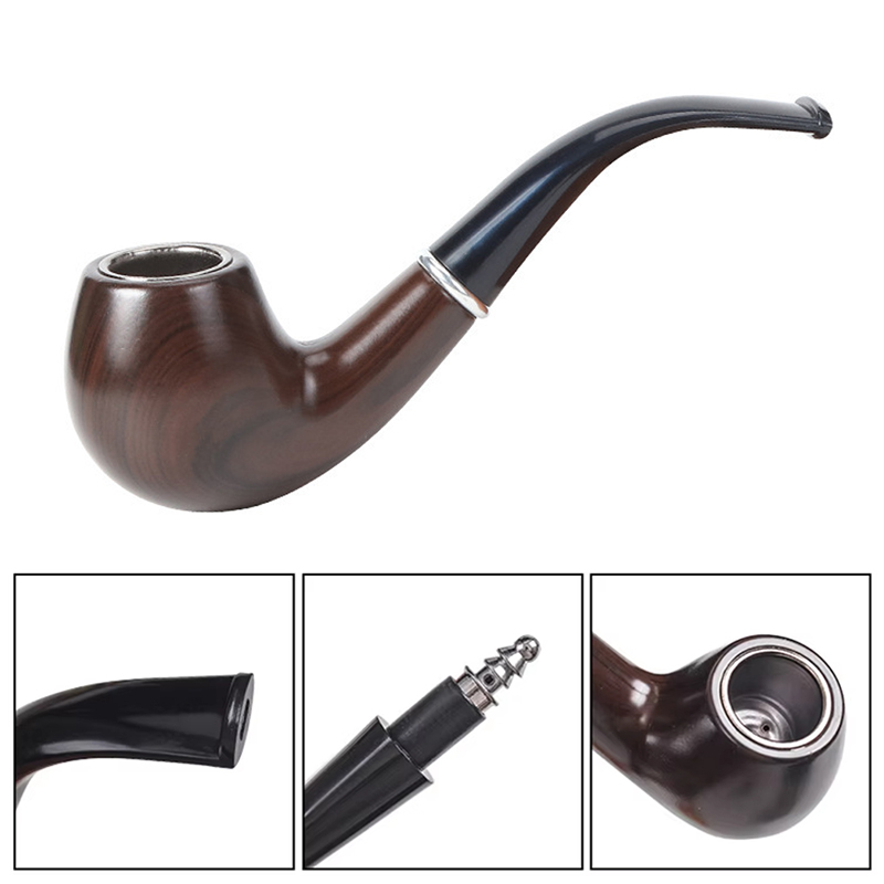 Retro Resin Ebony Smoking Pipe - đánh giá và giá Men Accessories Gadgets