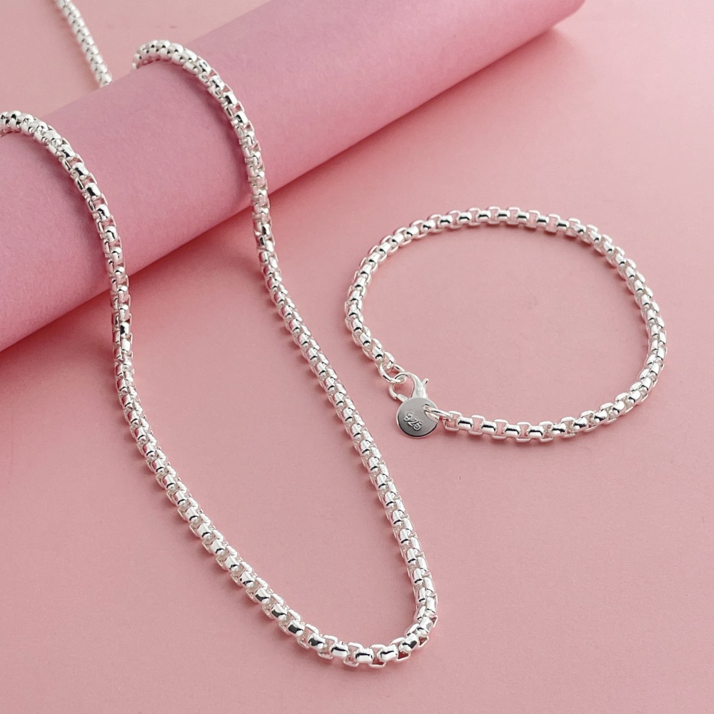 925 Sterling Silver 4mm Round  - đánh giá và giá Men Accessories Chain And Bracelet
