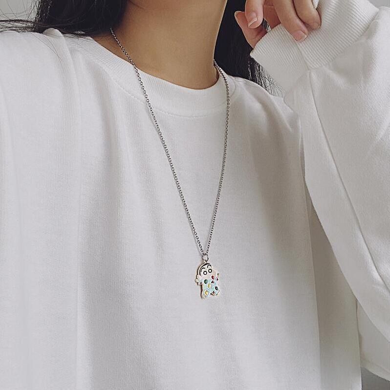 Crayon Shin-chan cartoon neckl - đánh giá và giá Men Accessories Necklace