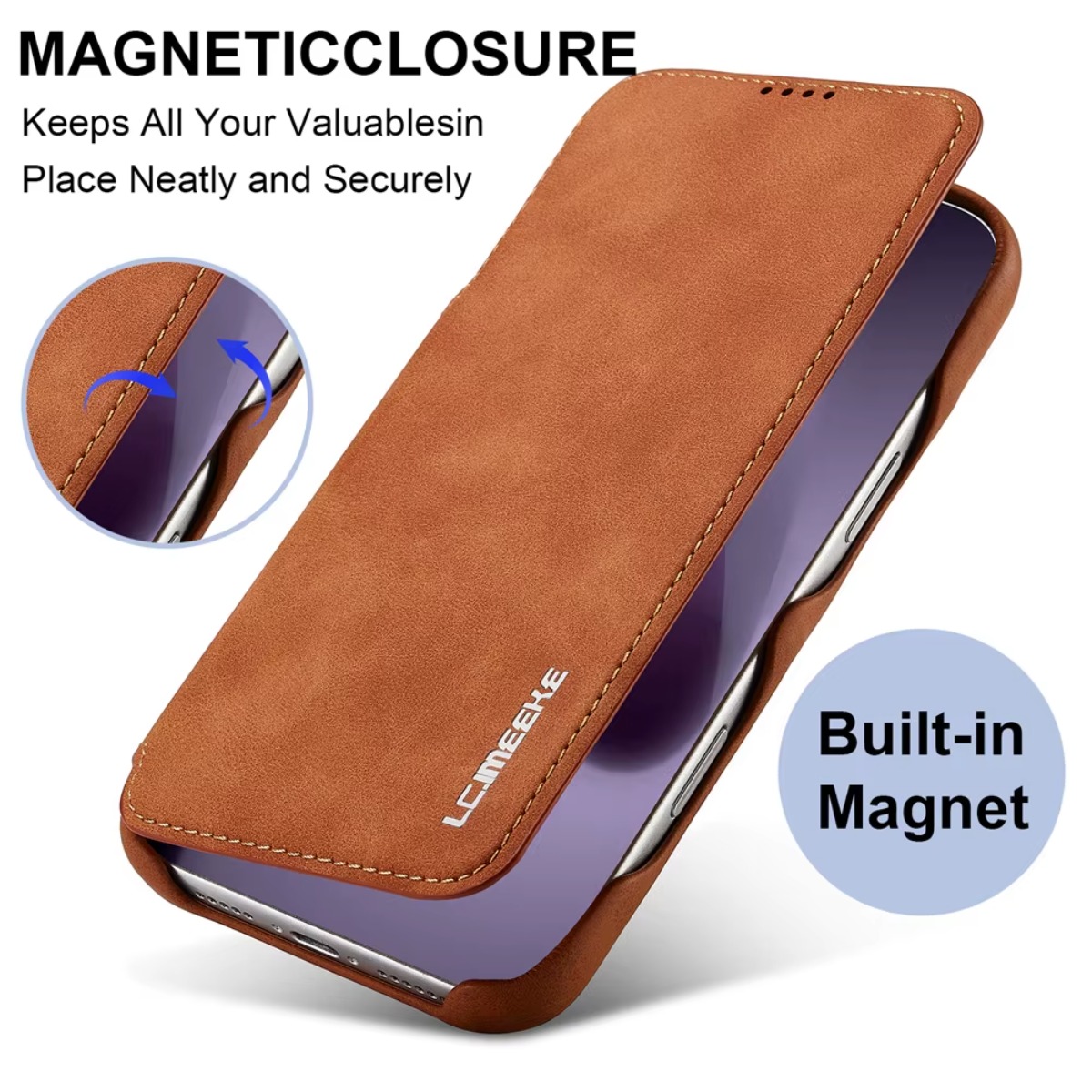Leather Wallet Magnetic Flip C - đánh giá và giá Phone Wallet Combo
