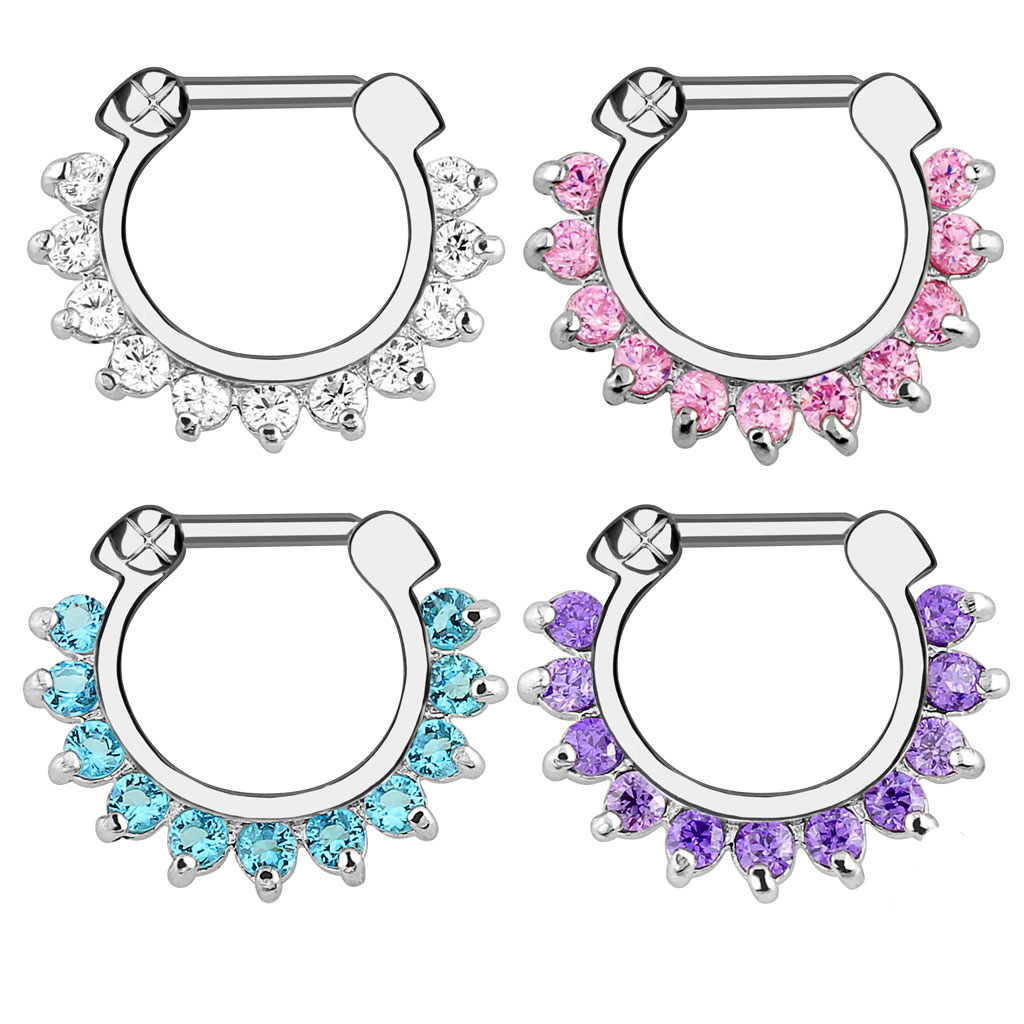 1pcs Hoop Clip On Nose Septum  - đánh giá và giá Men Accessories Earrings