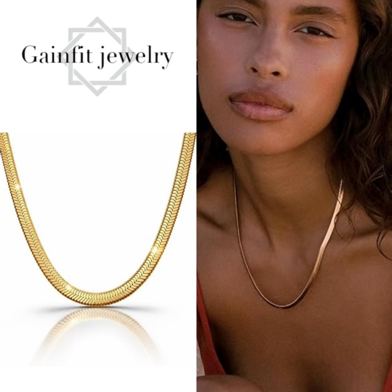 24K gold-plated flat snake cha - đánh giá và giá Men Accessories Necklace