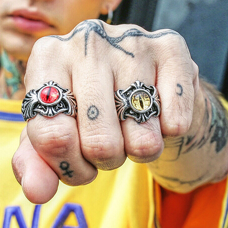 Retro Vines Evil Eye Ring For  - đánh giá và giá Men Accessories Evil Eye