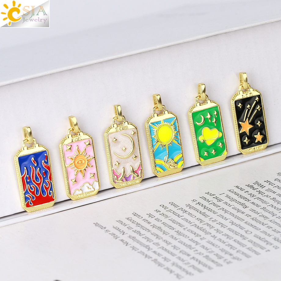 CSJA Hình Học Lớn Mặt Dây Chuy - đánh giá và giá Men Accessories Evil Eye