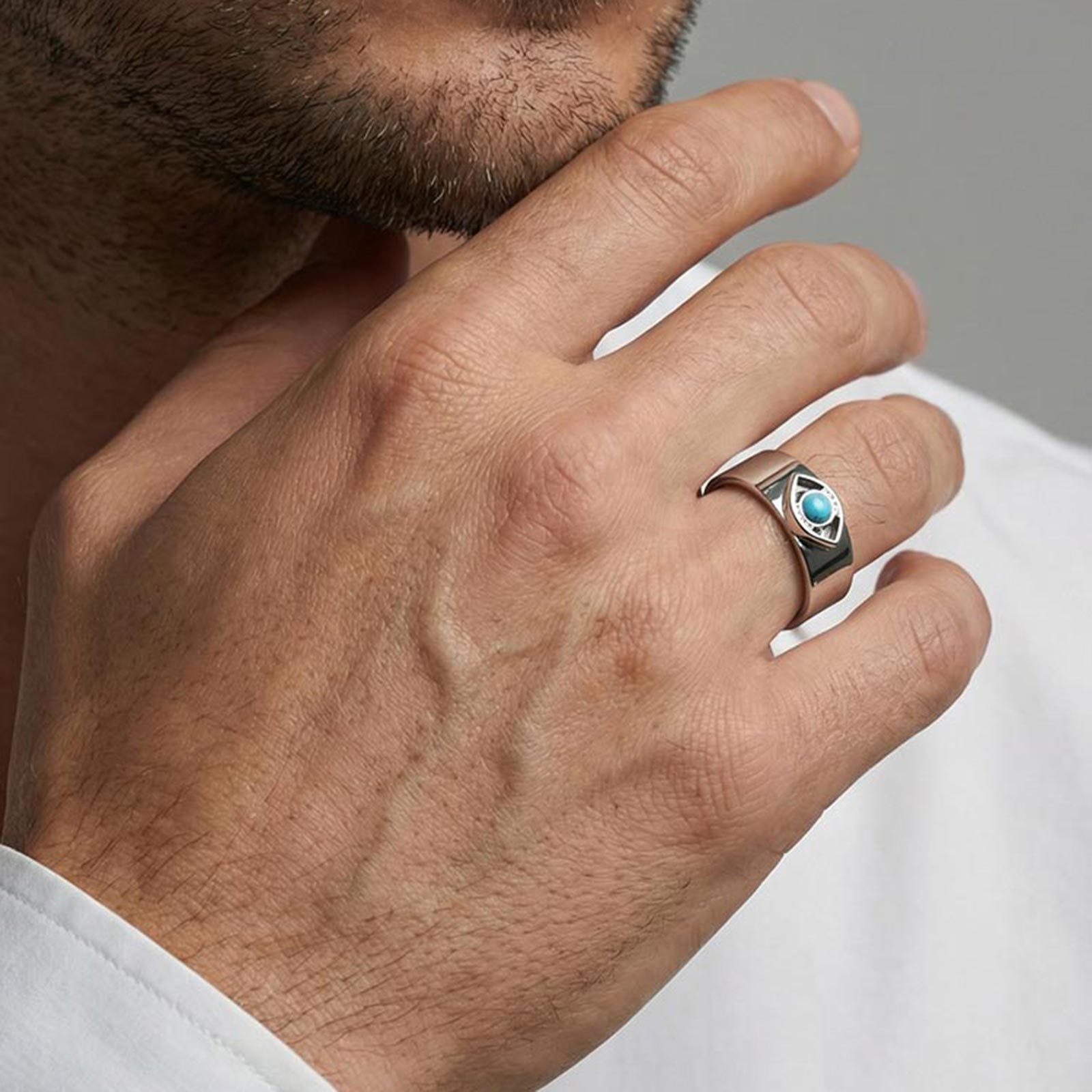 Classic Evil Eye Rings For Men - đánh giá và giá Men Accessories Evil Eye