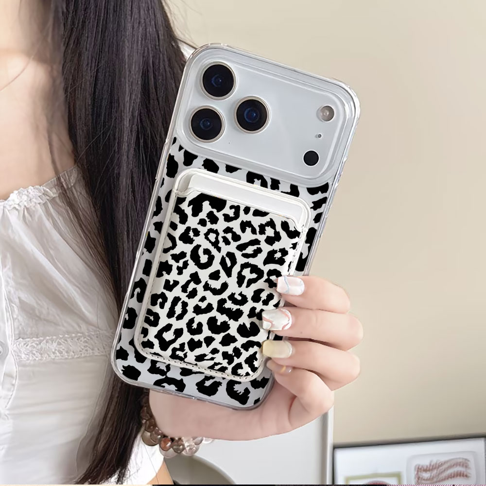 Black Leopard Print For Magsaf - đánh giá và giá Phone Wallet Combo