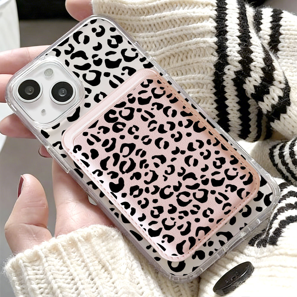 Black Leopard Print For Magsaf - đánh giá và giá Phone Wallet Combo