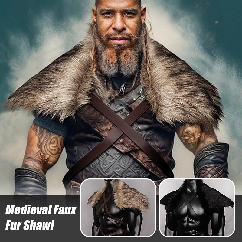 Man Medieval Faux Fur Cape Sho - đánh giá và giá Men'S Viking Accessories