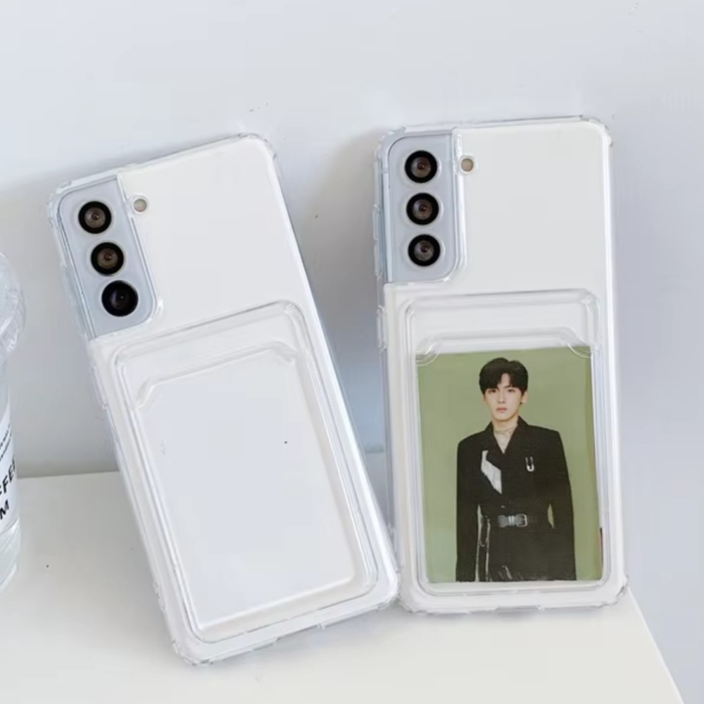 Clear Silicone Card Slot Holde - đánh giá và giá Phone Wallet Combo