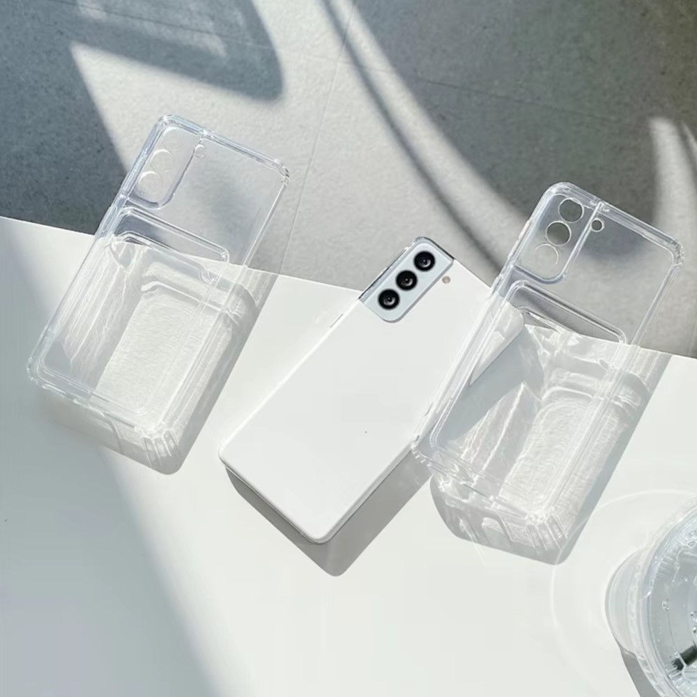 Clear Silicone Card Slot Holde - đánh giá và giá Phone Wallet Combo