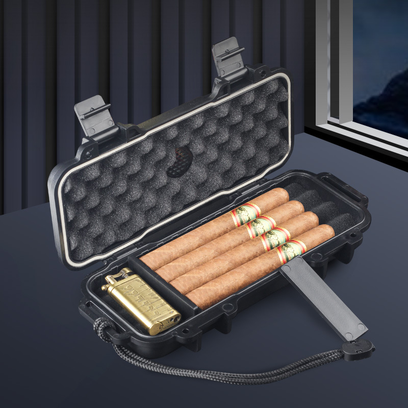 Portable Cigar Humidor With Hu - đánh giá và giá Men Accessories Gadgets